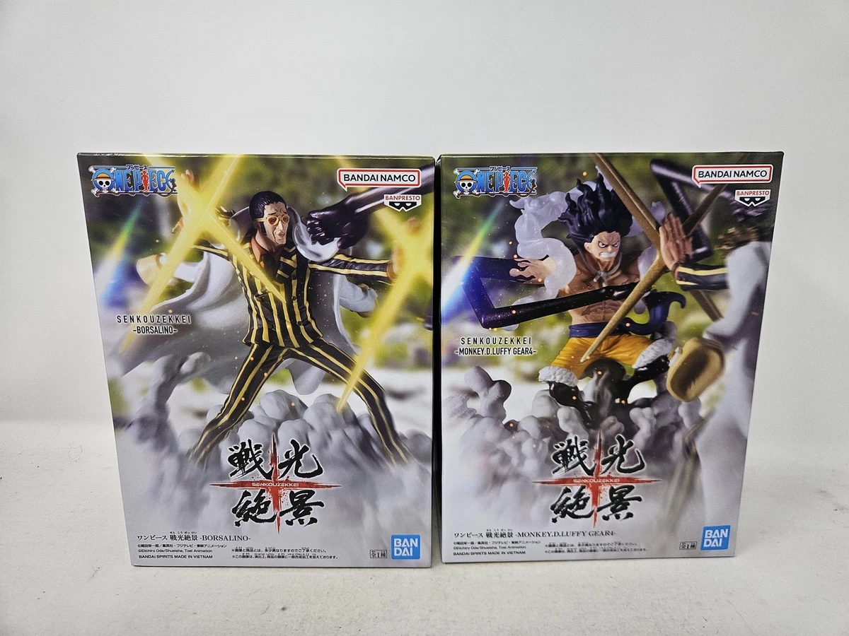 Banpresto Senkouzekkei One Piece Luffy Gear 4 Borsalino 2pc Figure 