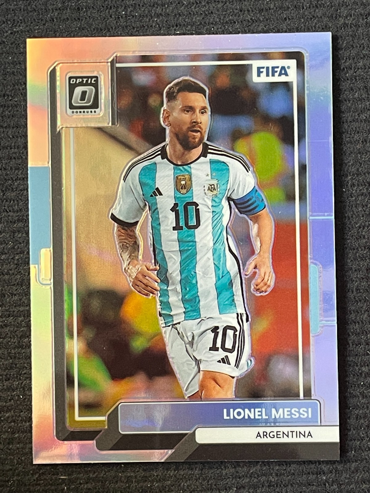 Lionel Messi 2022-23 Panini Donruss Optic Silver Prizm #10
