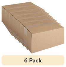 6-Pack Medium Shipping Boxes 32 ECT Kraft Corrugated Cardboard 11x7.5x5.5 Inches