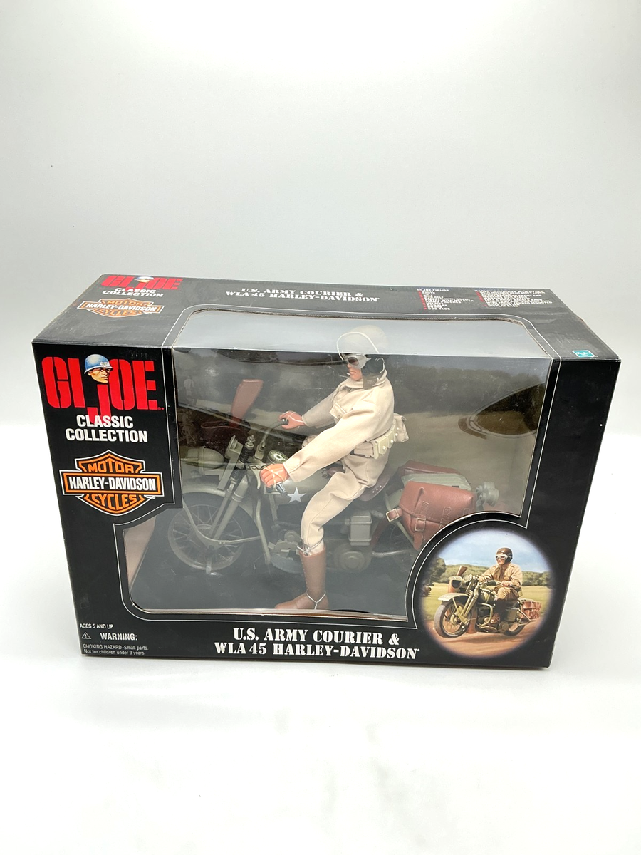 Hasbro GI Joe Harley Davidson Motorcycles U.S. ARMY COURIER & WLA