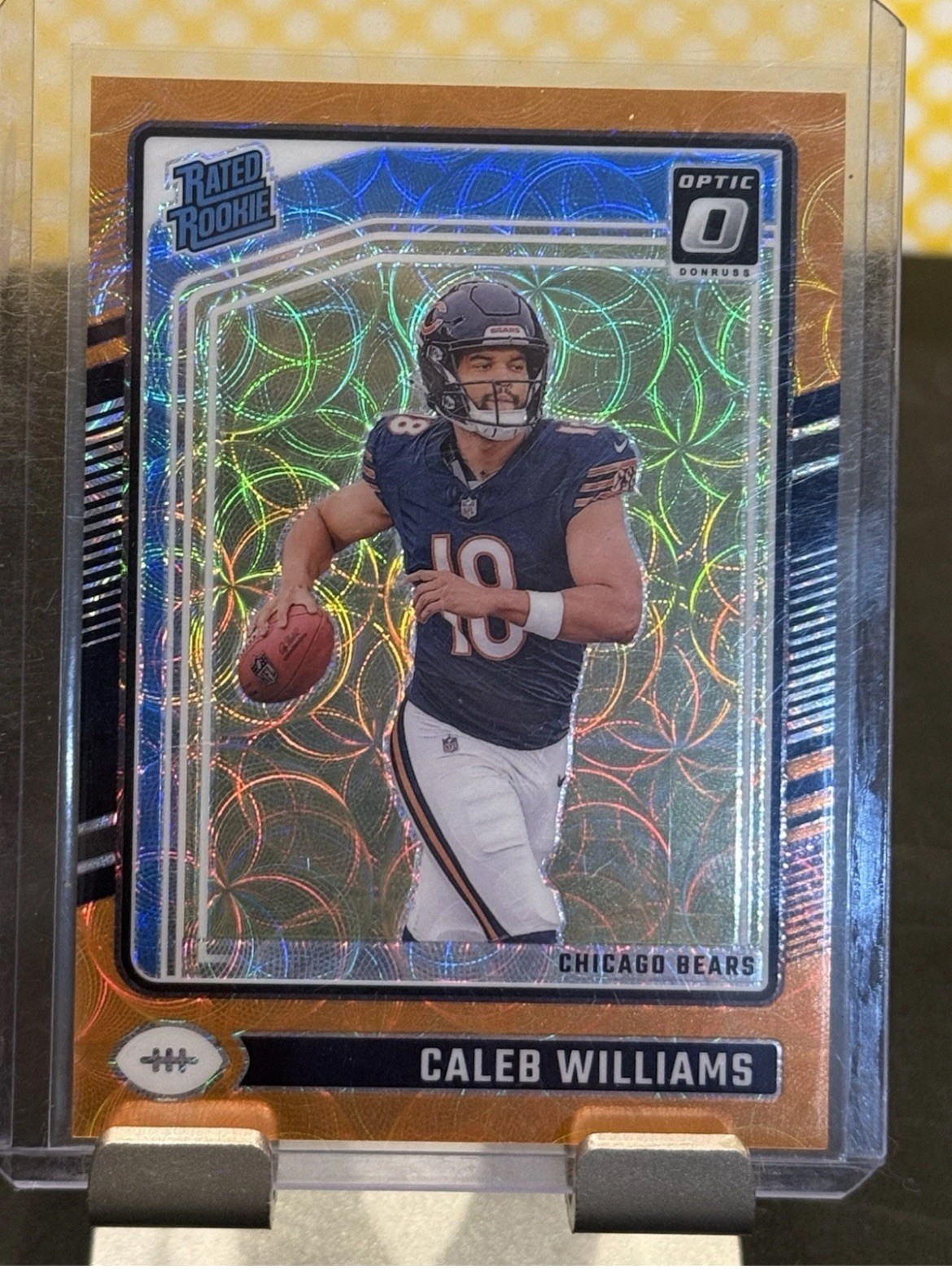 2024 Panini Donruss Optic Caleb Williams Rated Rookie RC #201 ORANGE SCOPE /79