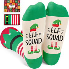 Christmas Socks for Kids - Snowman Elf Deer Gifts, Merry Xmas Stocking Stuffers