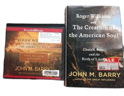Roger Williams and the Creation of the American Soul - HC DJ Book & CDs USA 250