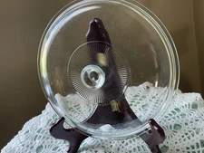 Vintage PYREX 624C A..6 33 Clear Round LID ONLY Fits 2 Qt Dish w/center Ridges