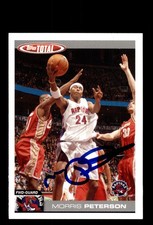 Signed Basketball Card Auto Morris Peterson 2004-05 Topps Total #131 Raptors