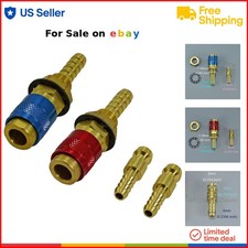 Argon Quick Connect Fittings Brass Aluminum for TIG Welding Torch Water Gas