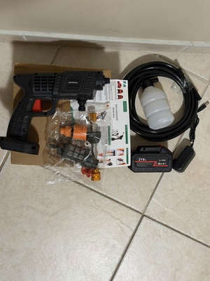 #ad #ad 21V Cordless Pressure Washer – Perfect for Cars Driveways amp; Patio Tiles $40.00