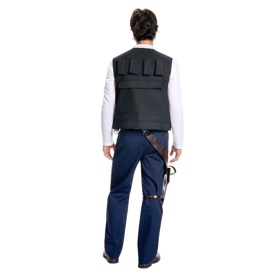 Star ANH Han Solo Full Set Cosplay Costume Men's Halloween Carnival Suit - Image 3 of 4