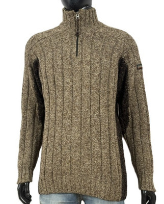 Napapijri Maglione Uomo L Collo Alto Lana Sweater Men Rollkragen