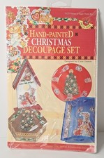 Vintage Anitas Decoupage Visions of Sugar Plums HandPainted Christmas 16125