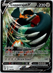 Copperajah V 136/192 Rebel Clash Holo Ultra Rare