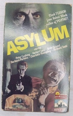 Asylum (1972) Betamax Tape Peter Cushing Britt Ekland Nostalgia Merchant Horror
