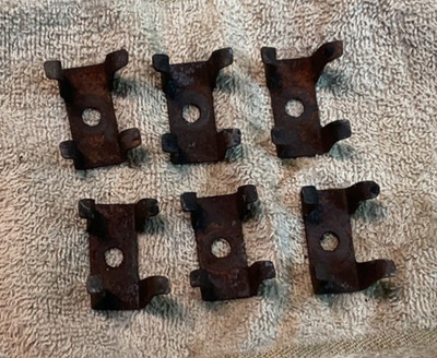 62 Oldsmobile Starfire Grille Center Trim Moulding Retainer Brackets