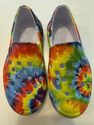 Vans Off the Wall Tie Dye Slip On Shoes Youth Size 11