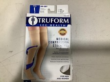 Truform Medical Compression Stockings Thigh High 20-30 mmHg Medium White