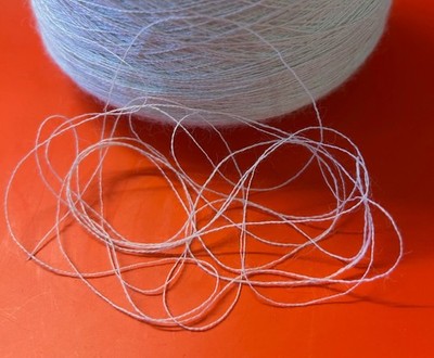 Spool Cone Peru Soft COBWEB Alpaca Wool Yarn Mix 15.6oz 440gr 273 Off White D