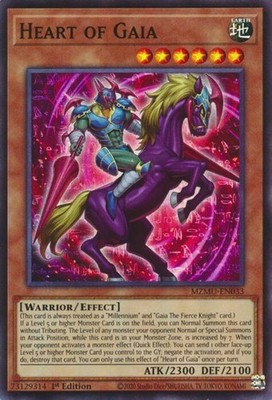 Heart of Gaia - MZMU-EN033 - Super Rare - 1st Edition Near Mint, English Yugioh!