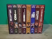 Lot Of 8 007 James Bond Movies VHS Dr No Goldfinger From Russia With Love