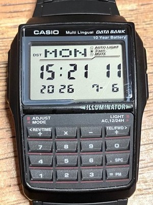 CASIO DATABANK DBC-321A Watch From Japan