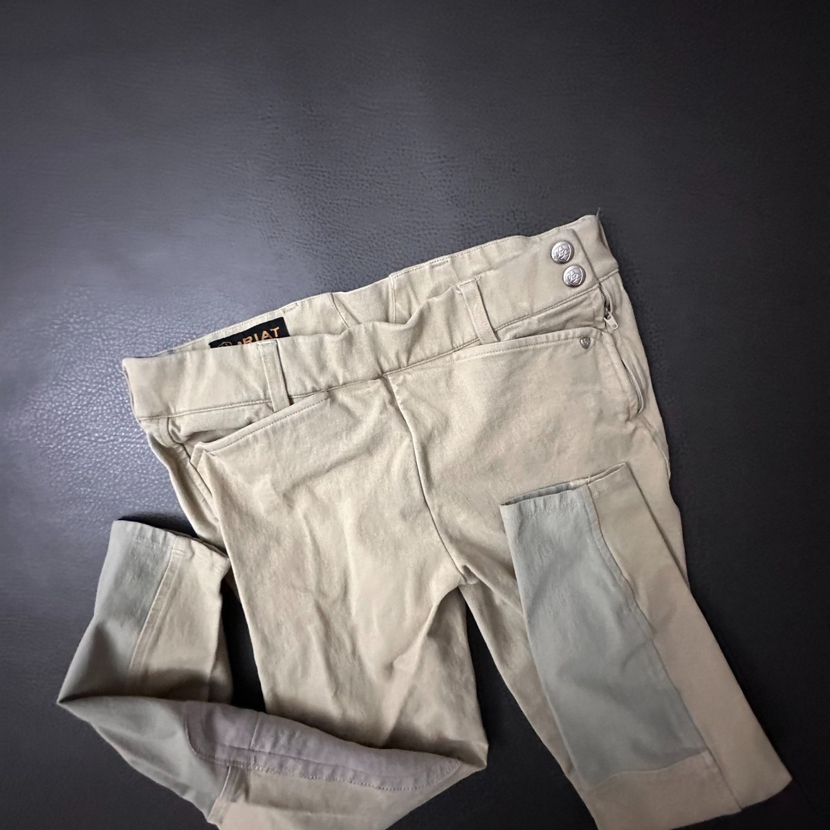 Ariat Pantalon d'Équitation Tri Factor Femme Poignée Genou Patch Marin