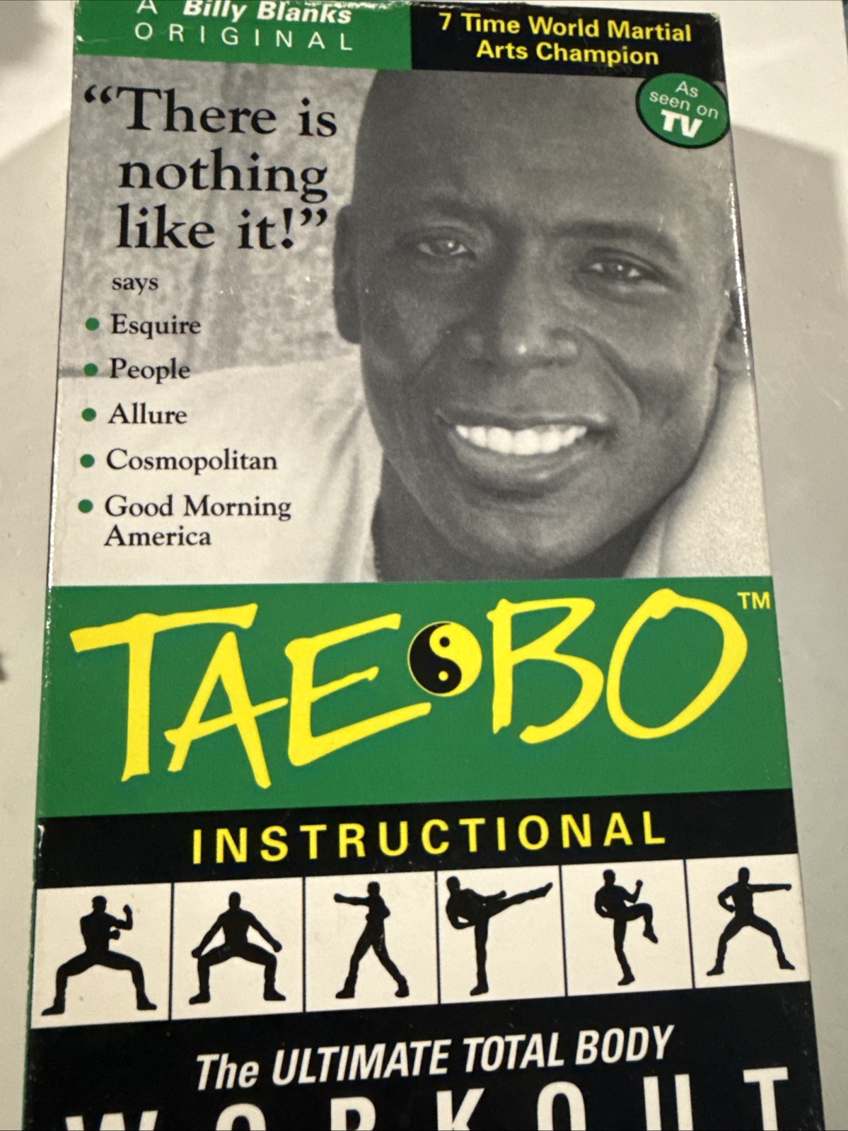 VHS: Billy Blanks Tae Bo Total Body 8 Minute Workout for Men & Women