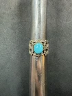 4.8g VTG Sterling Silver 925 Turquoise Adjustable Ring Size 7.25 Jewelry Lot M