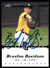 2013 Leaf Perfect Game BRAXTON DAVIDSON Signed Card autograph auto BRAVES