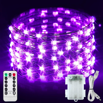 Battery Operated LED UV Black Lights, 16.5Ft 50 Units 2835 LED UV Lamp Beads 8 M