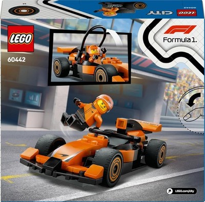 LEGO City F1 Fahrer McLaren Rennwagen Formel 1 Rennfahrer Minifigur GESCHENK NEU