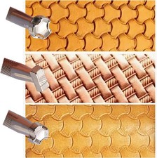 3 Pack Leather Stamping Tools Set for Crafting and Embossing