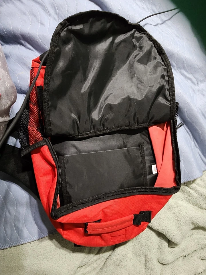 Georgia Bulldogs Campus Backpack  School Gym Book Sport Bag Red Football Zipper - Image 4 of 4