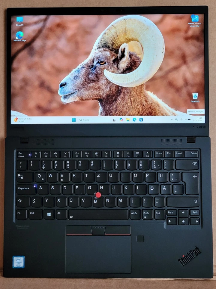 Lenovo ThinkPad X1 G7 · i7-8665U · 16GB · 512GB, Foto 4 von 5