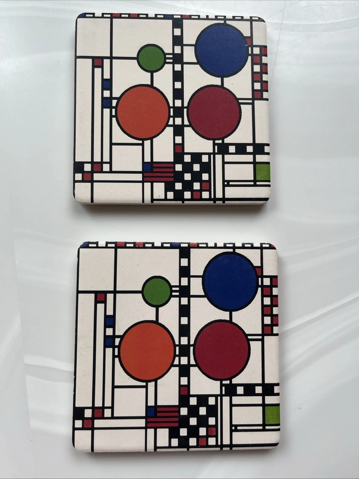 CoasterStone Frank Lloyd Wright Collection Stone Coasters - Thumbnail 3