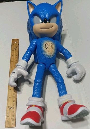 Sonic The Hedgehog 3 Ultimate Talking Sonic & Lights 14 Zoll Actionfigur funktioniert