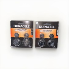 Duracell - 2032 3V Lithium Coin Battery - 4 count Each - Lot of 2