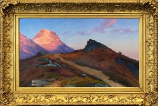 Haakon J. Kaulum (1863–1933) Scandinavian Sunrise | Antique Framed Oil Painting