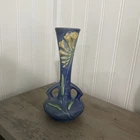 Pretty Roseville Pottery Freesia Bud Vase 195-7, Art Deco Style