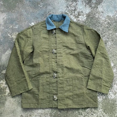 Vintage 60s 70s unworn ussr soviet welder miner brezent heavy work jacket - product listing photo