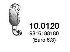 ASSO Katalysator Euro 6 für Opel Corsa F Combo Großraumlimousine 1.2 Peugeot