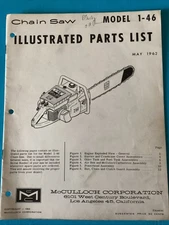 Mcculloch Chain Saw Model 1-46 Illustrated Parts List Manual   Folder 3