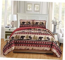 Rustic Western Southwestern Quilt Bedspread Set with Native King - Cal-King