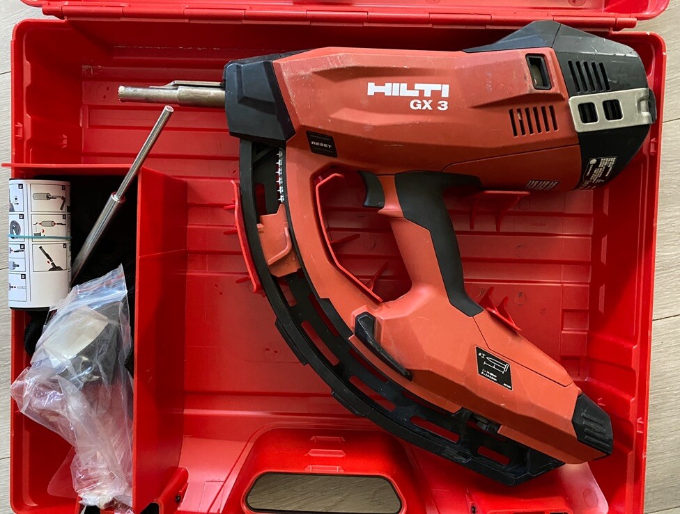 Hilti GX 3 Gas-Actuated Fastening Tool w/Case GX3 GX-3 No Gas Can