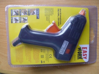 adf           1 Stück : Mini-Heißklebepistole Easy Work + 2 Klebestifte