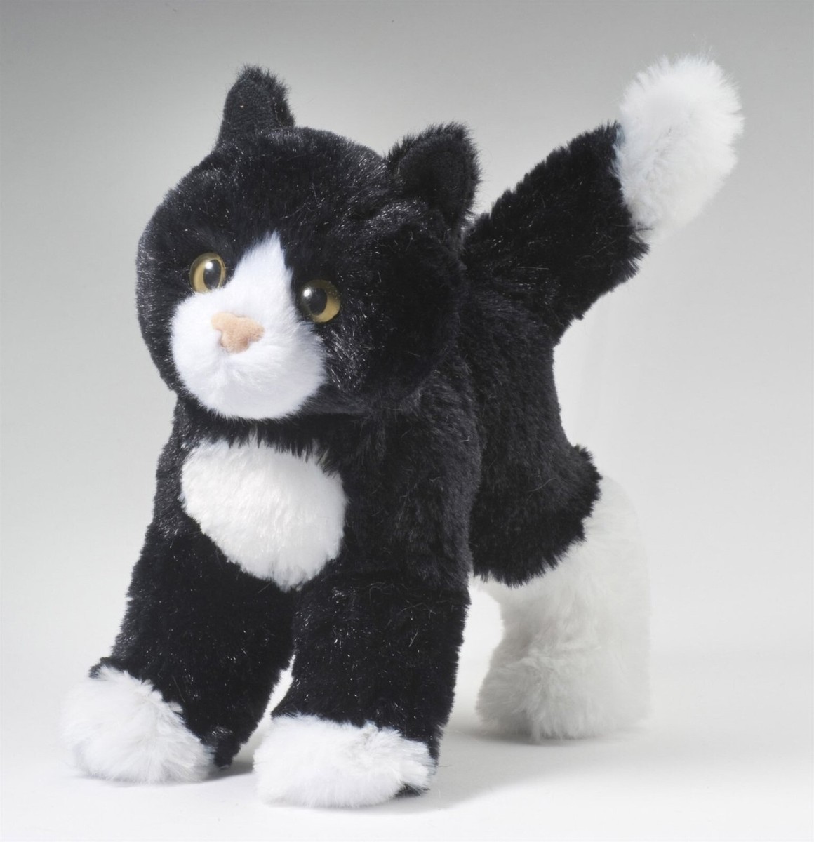 Douglas Cuddle Toys Snippy Black White Cat #4092 Stuffed