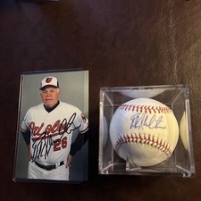 Buck Showalter Autographed Ball & Photo & Case-Orioles 