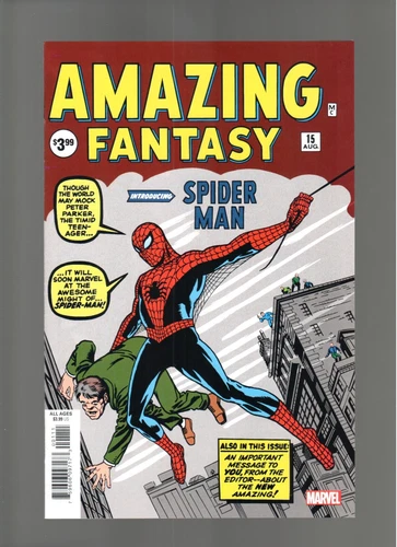 AMAZING FANTASY # 15 ( 2019 ) FASCIMILE EDITION 1ST APP: SPIDER-MAN! UNREAD 9.6