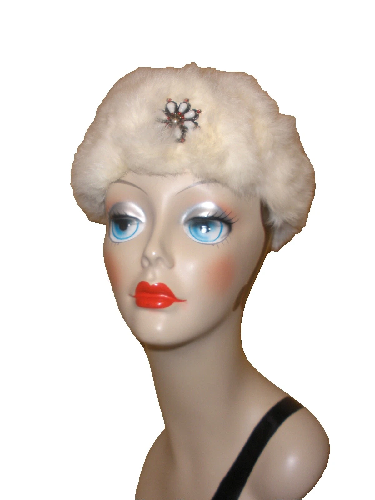 Rabbit Pillbox 1950s Vintage Hats for Women