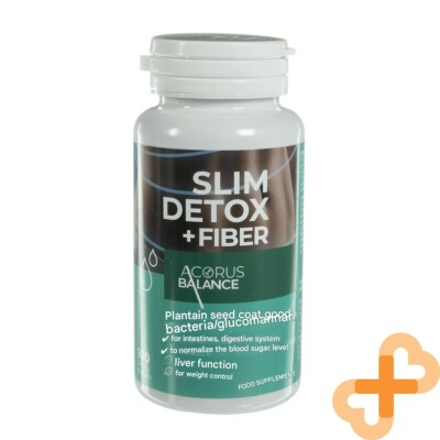 Acorus Balance Slim Detox Faser Verdauungs Stütze Gewicht Kontrolle 100 Kapseln