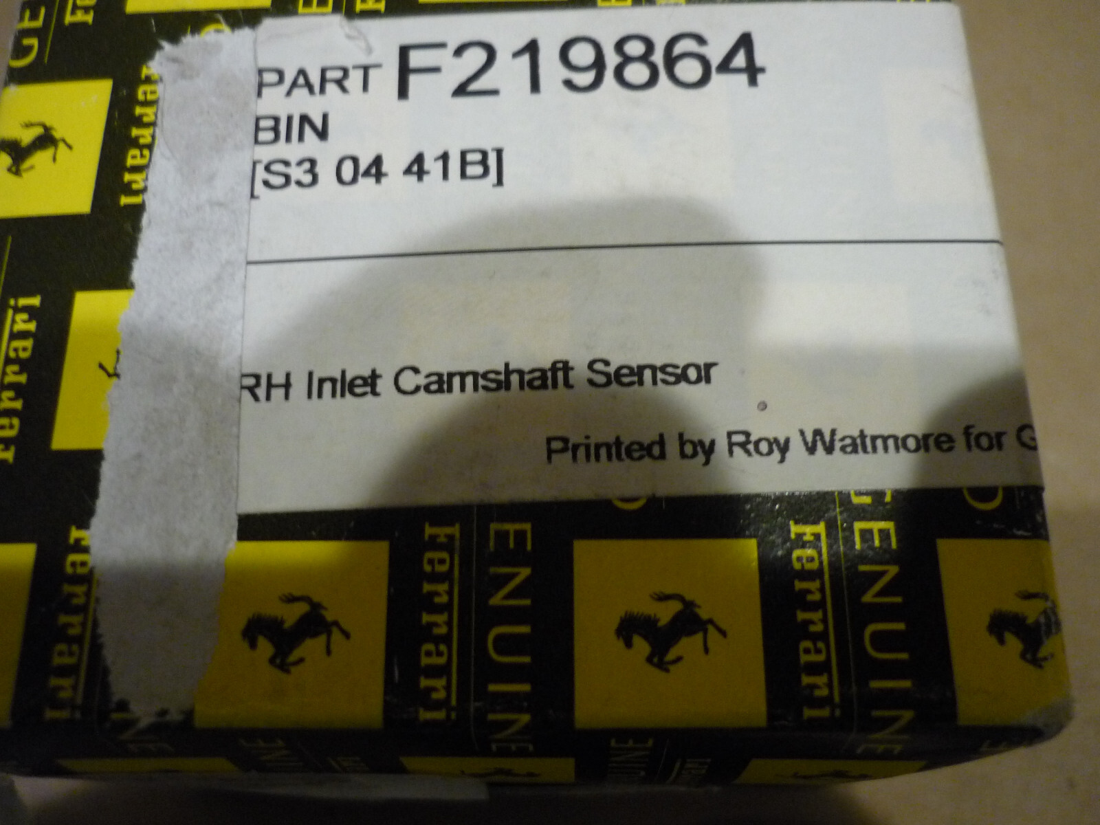 Ferrari 430 RH Intake Camshaft Sensor P/N 219864