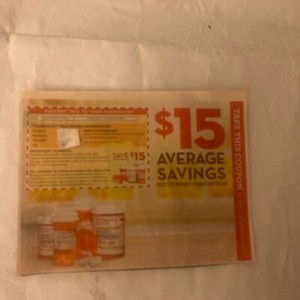 Pharmacy coupon average save $15 off